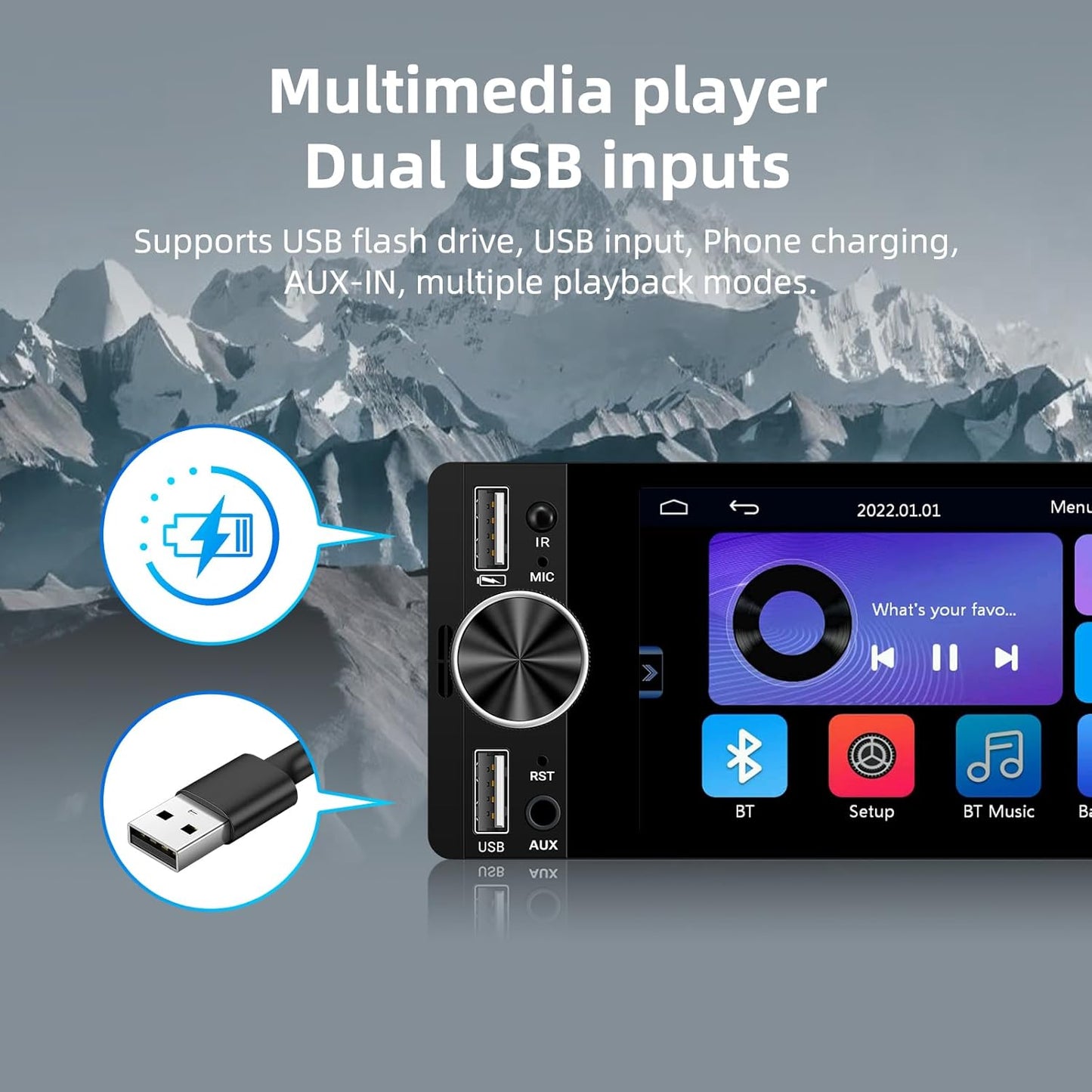 6.36 Inch Single Din Carplay Radio - EZoneTronics