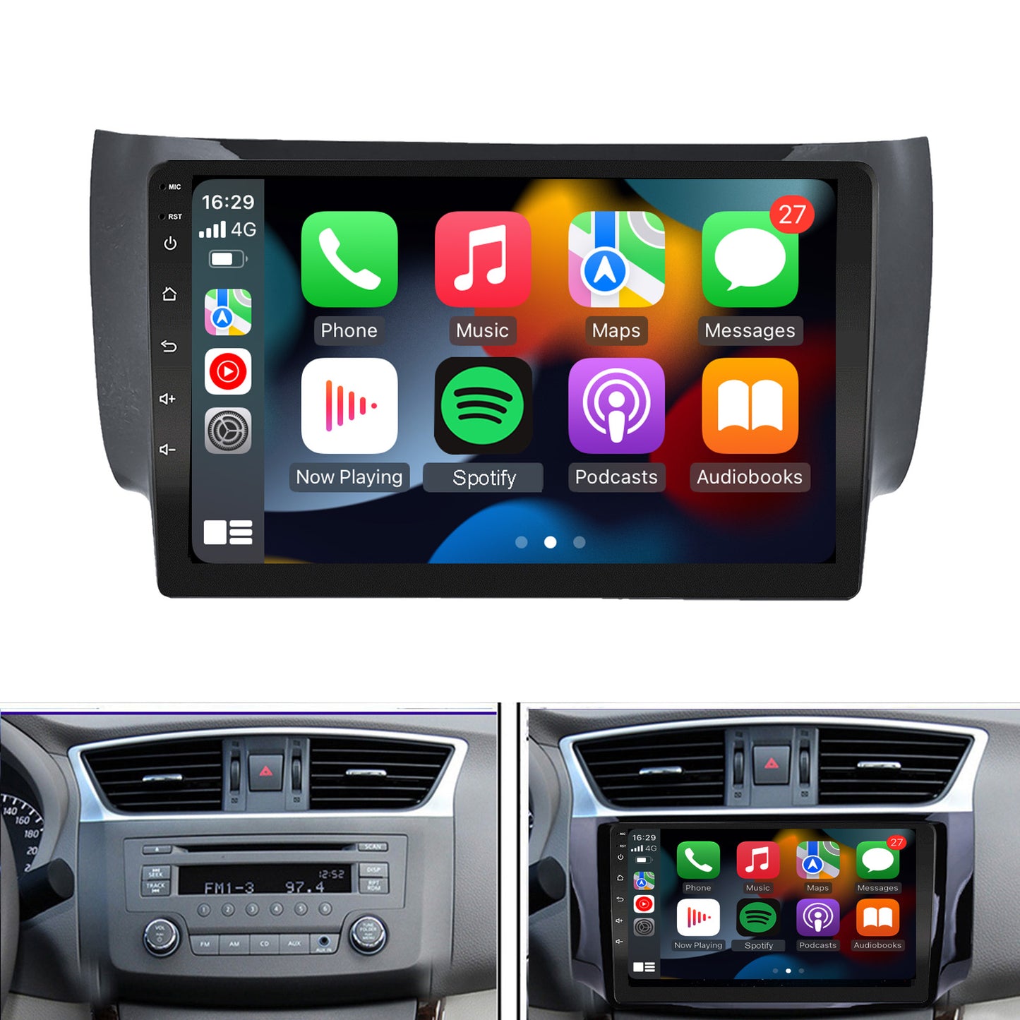 2013-2017 Nissan Sentra Wireless Carplay Radio - EZoneTronics