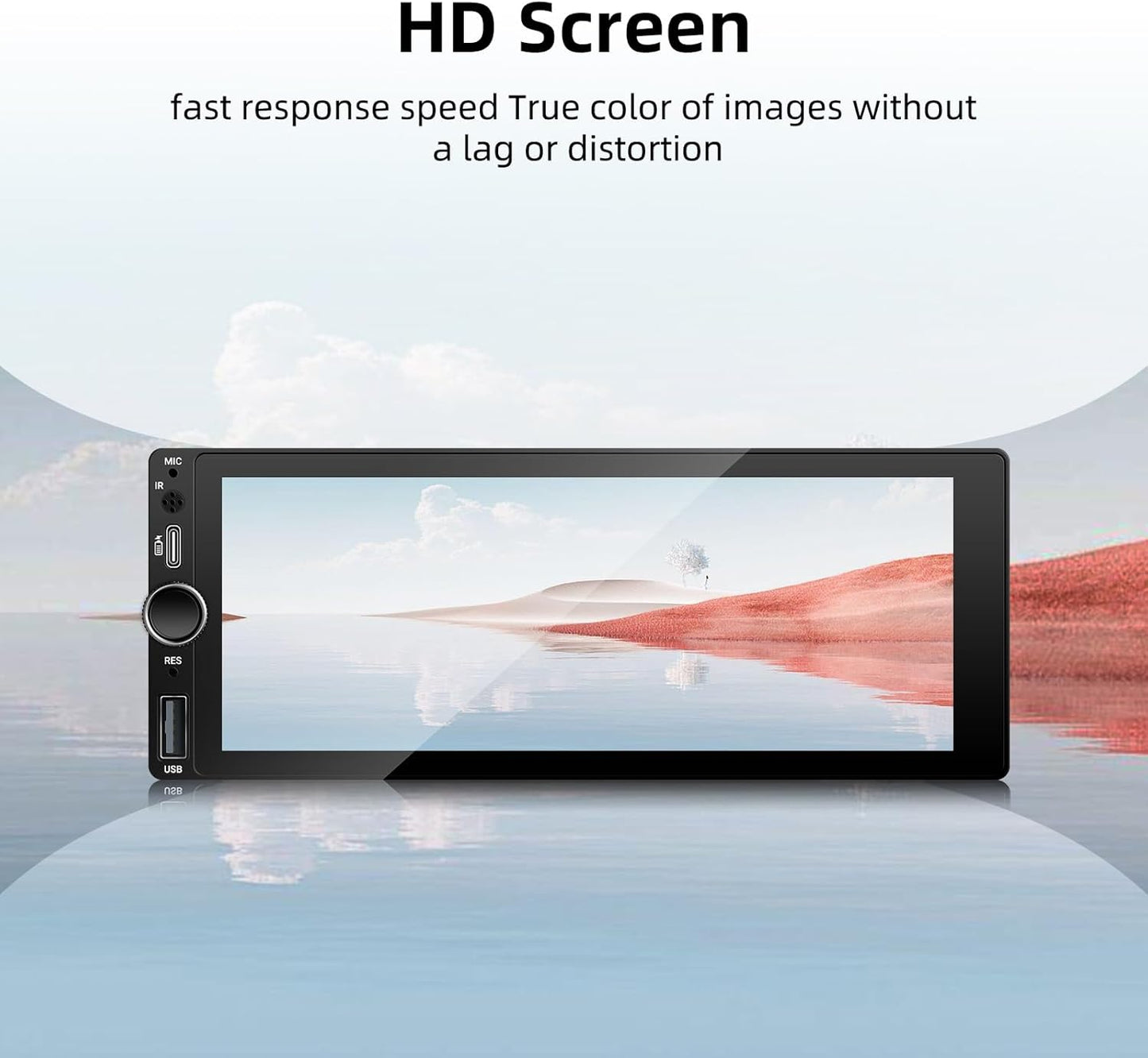 【Type-C&USB】 Single Din Wireless Carplay Radio - EZoneTronics