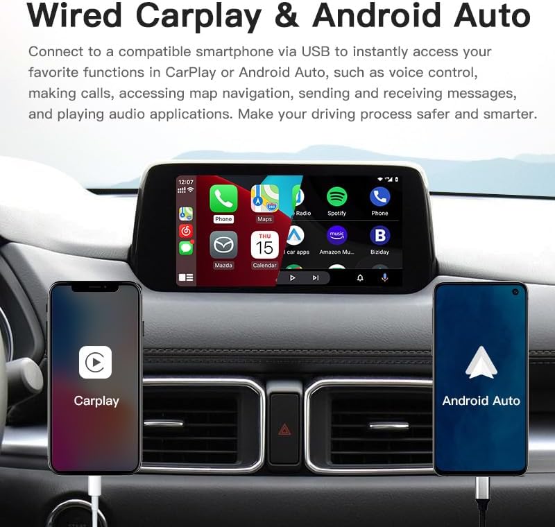 Mazda 2/3/6/CX3/CX5/CX9/MX5 2015-2020 Year Carplay Retrofit-Kit TK78-66-9U0C 00008FZ34 - EZoneTronics
