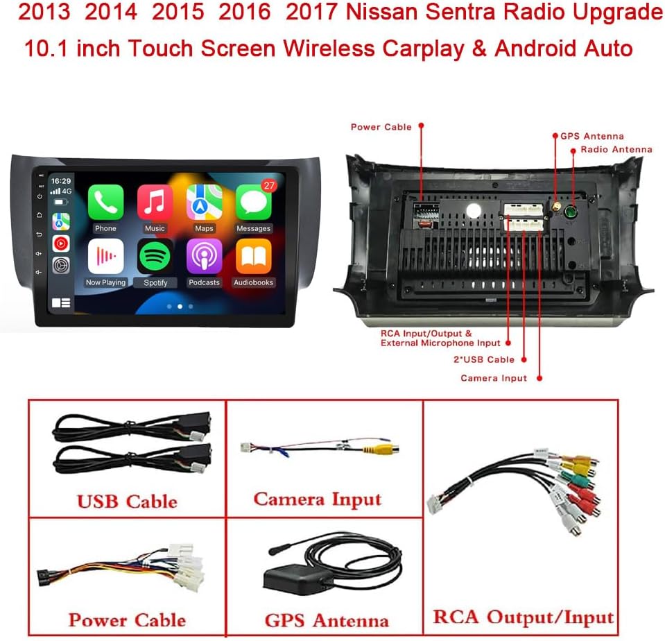 2013-2017 Nissan Sentra Wireless Carplay Radio - EZoneTronics