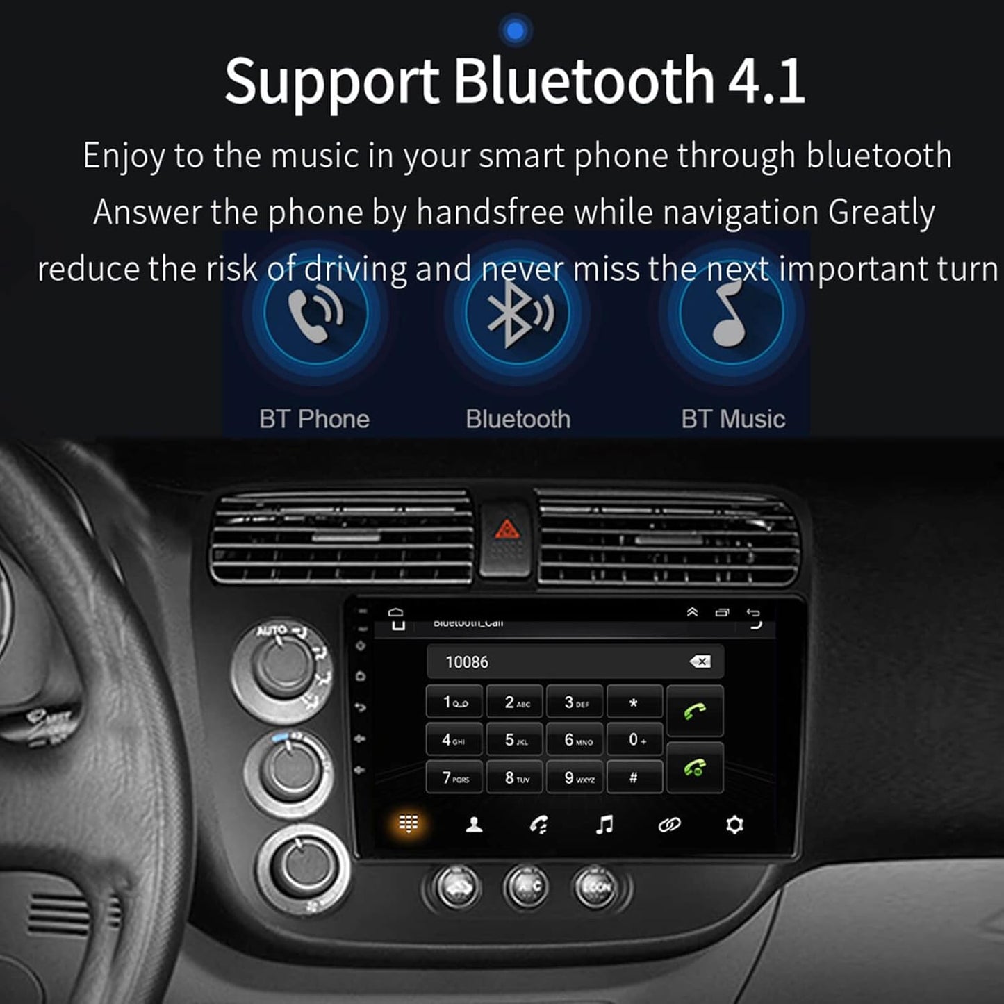 2001-2005 Honda Civic Carplay Radio - EZoneTronics