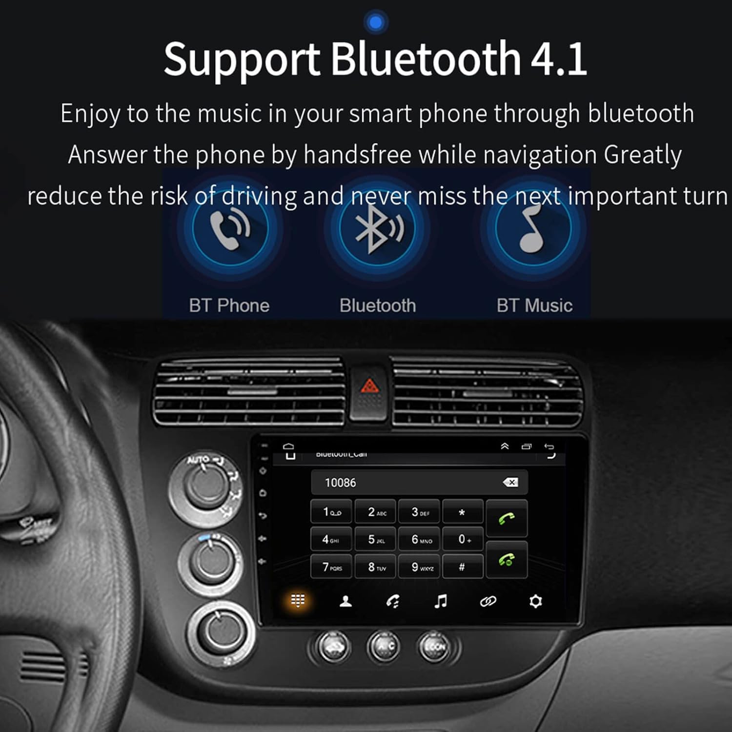 2001-2005 Honda Civic Carplay Radio - EZoneTronics