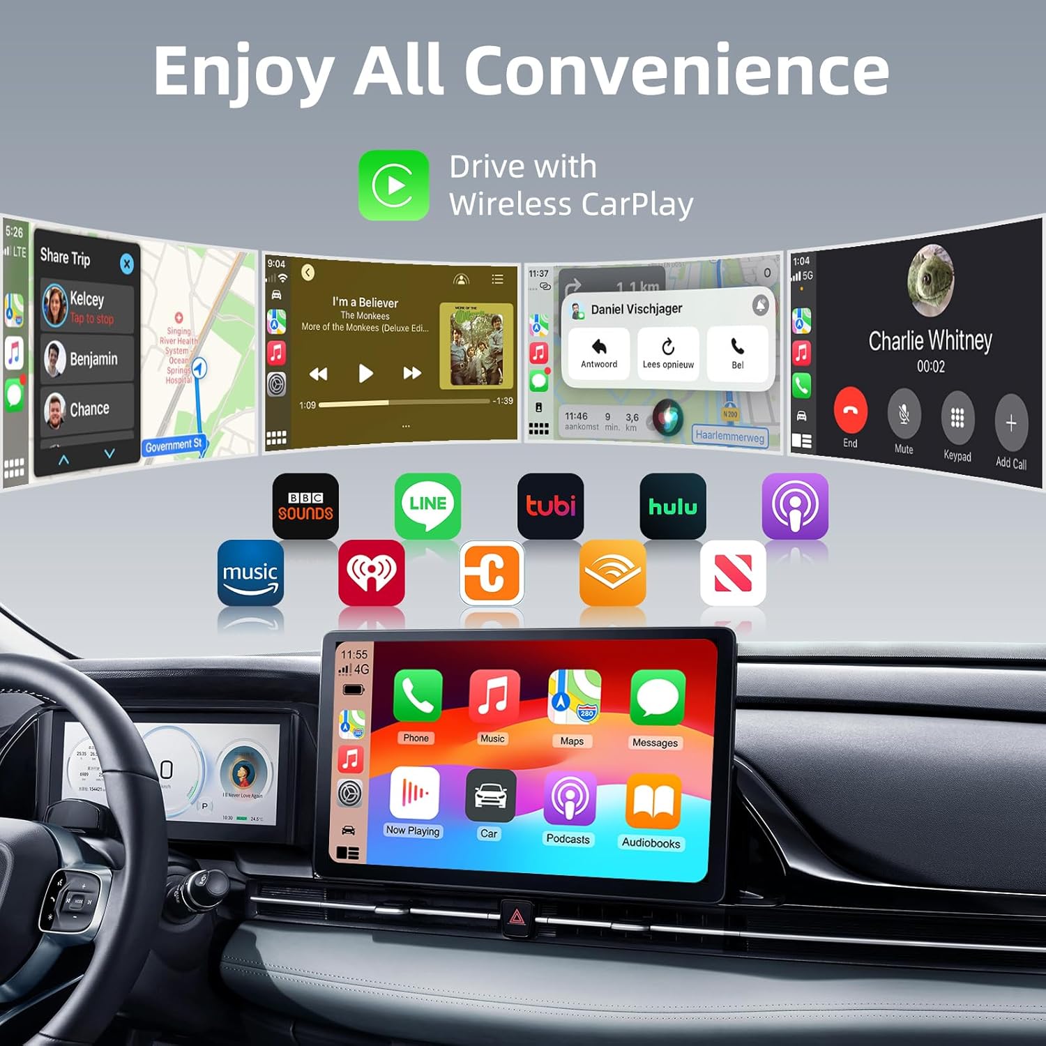 Mini Wireless CarPlay Adapter Android Auto Dongle for Cars - EZoneTronics