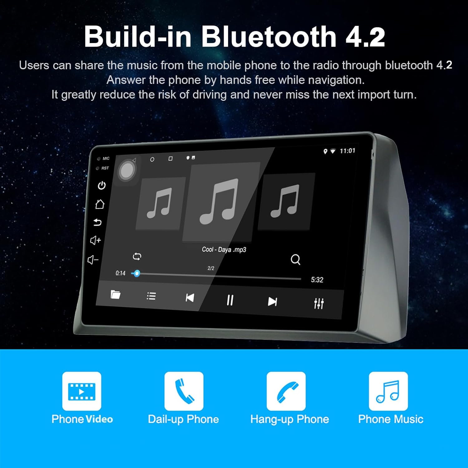 for Honda Accord 2008-2011 Wireless Carplay Screen Radio - EZoneTronics