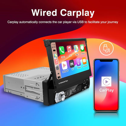 【Type-C&USB】 Single Din Carplay Android Auto Car Radio - EZoneTronics