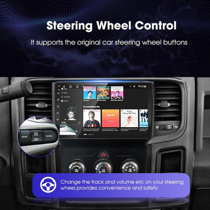 2013-2018 Dodge Ram 1500/2500/3500(Only fit Manual AC) Carplay Radio - EZoneTronics