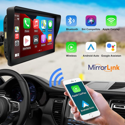 Portable Apple Carplay & Android Auto Screen for Cars - EZoneTronics