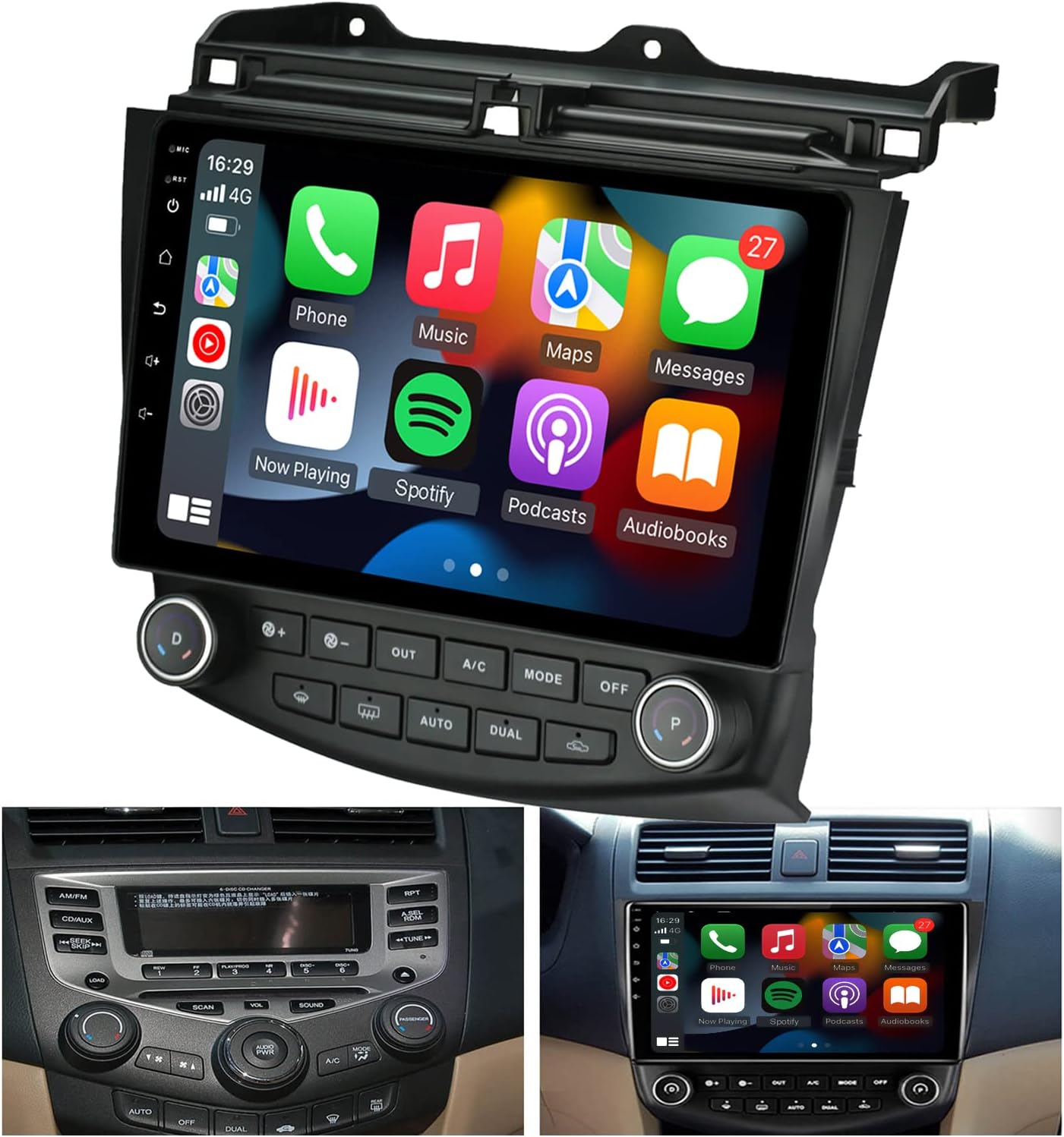 2003-07 Honda Accord Wireless Carplay Radio - EZoneTronics