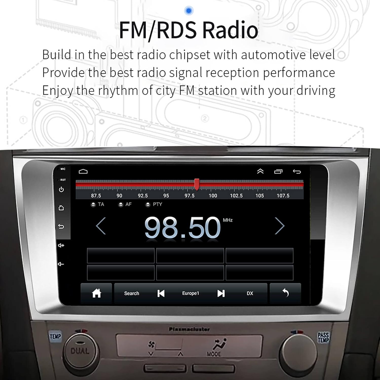 2008-2011 Toyota Camry Carplay Radio - EZoneTronics