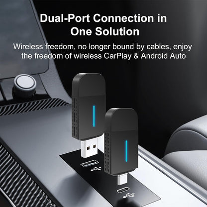 2025 New Wireless CarPlay Adapter for Cars with Wired CarPlay/Android Auto - EZoneTronics