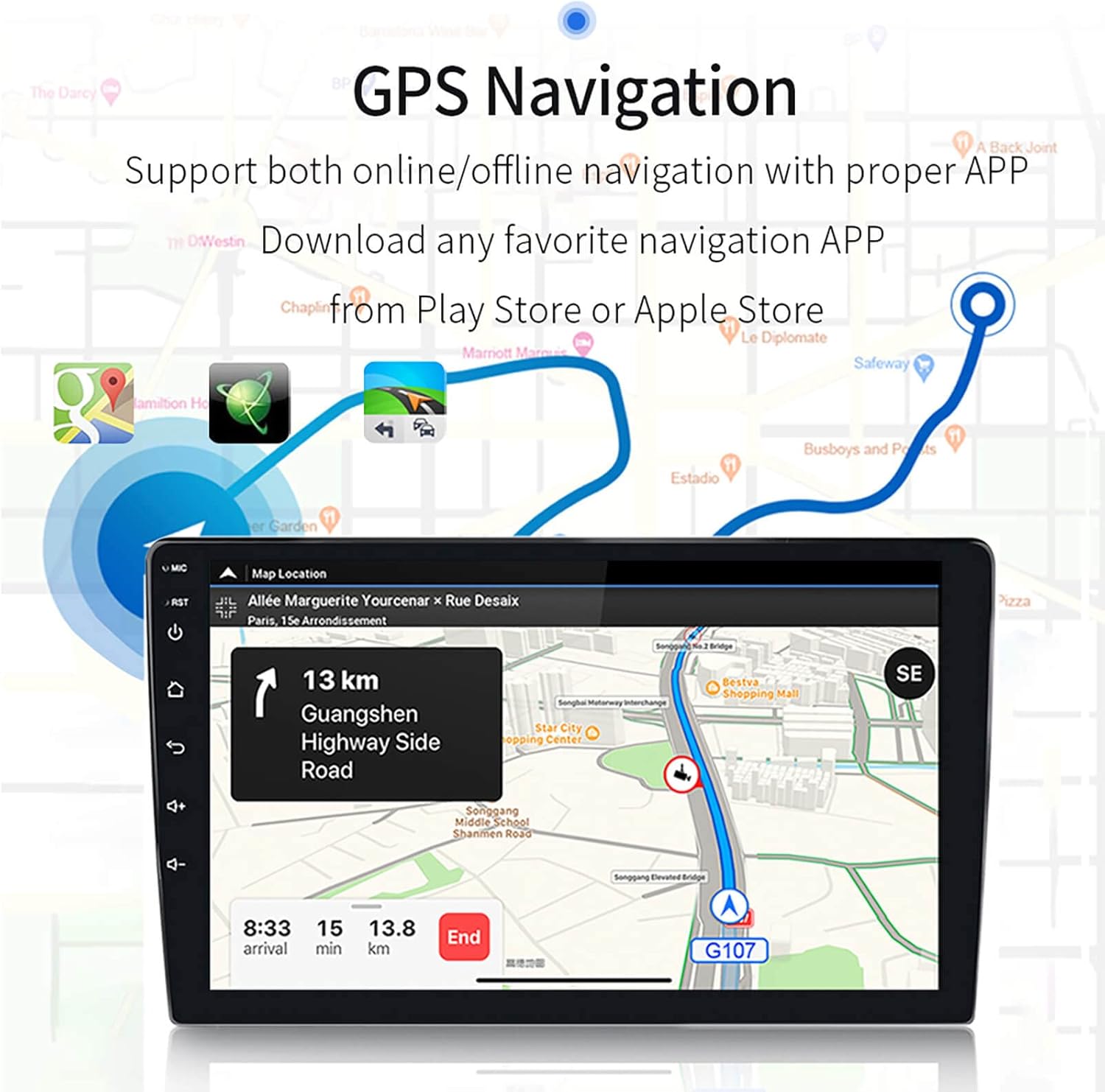 2008-2011 Toyota Camry Carplay Radio - EZoneTronics