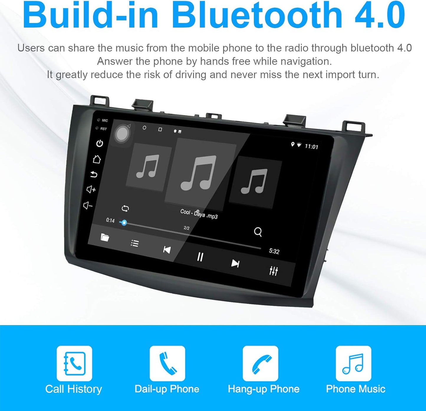 2010-2013 Mazda 3 Wireless Carplay Radio - EZoneTronics