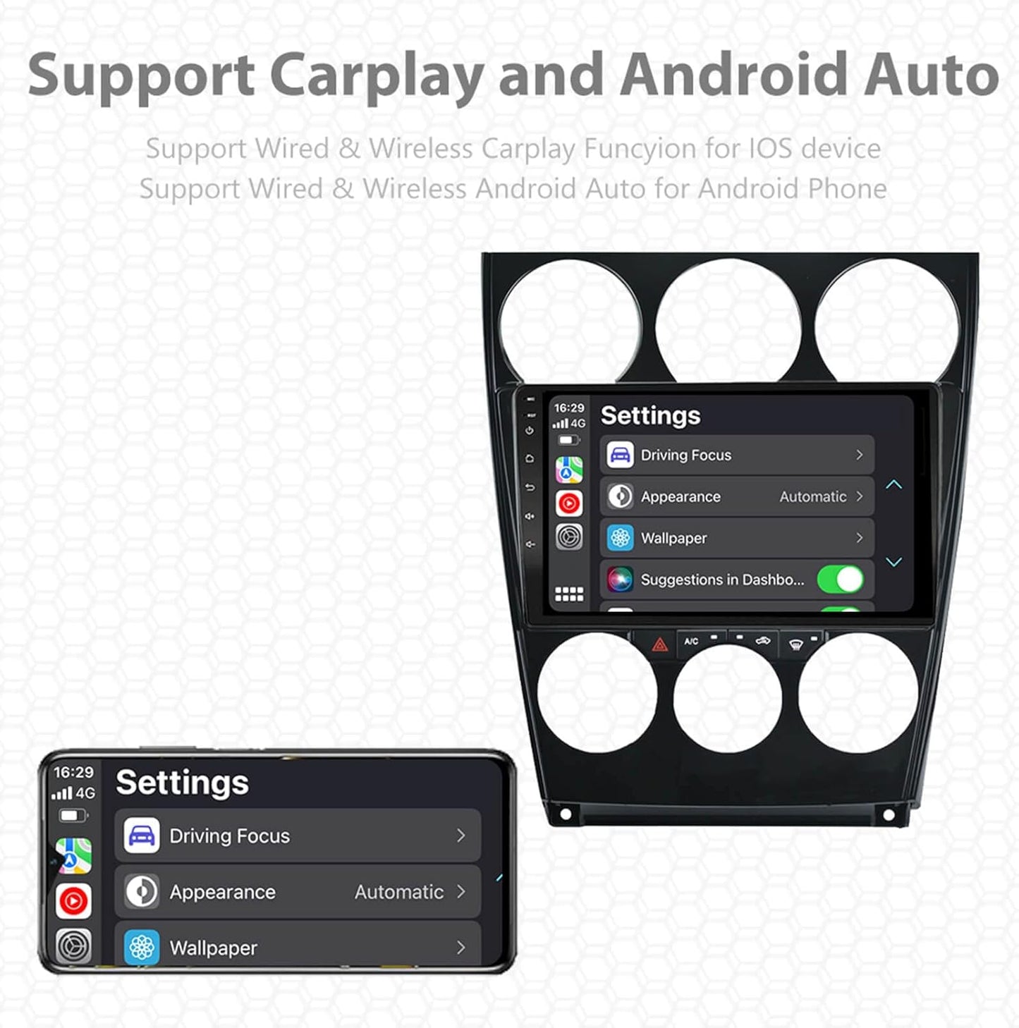 2004-2014 Mazda 6 Atenza Carplay Radio - EZoneTronics