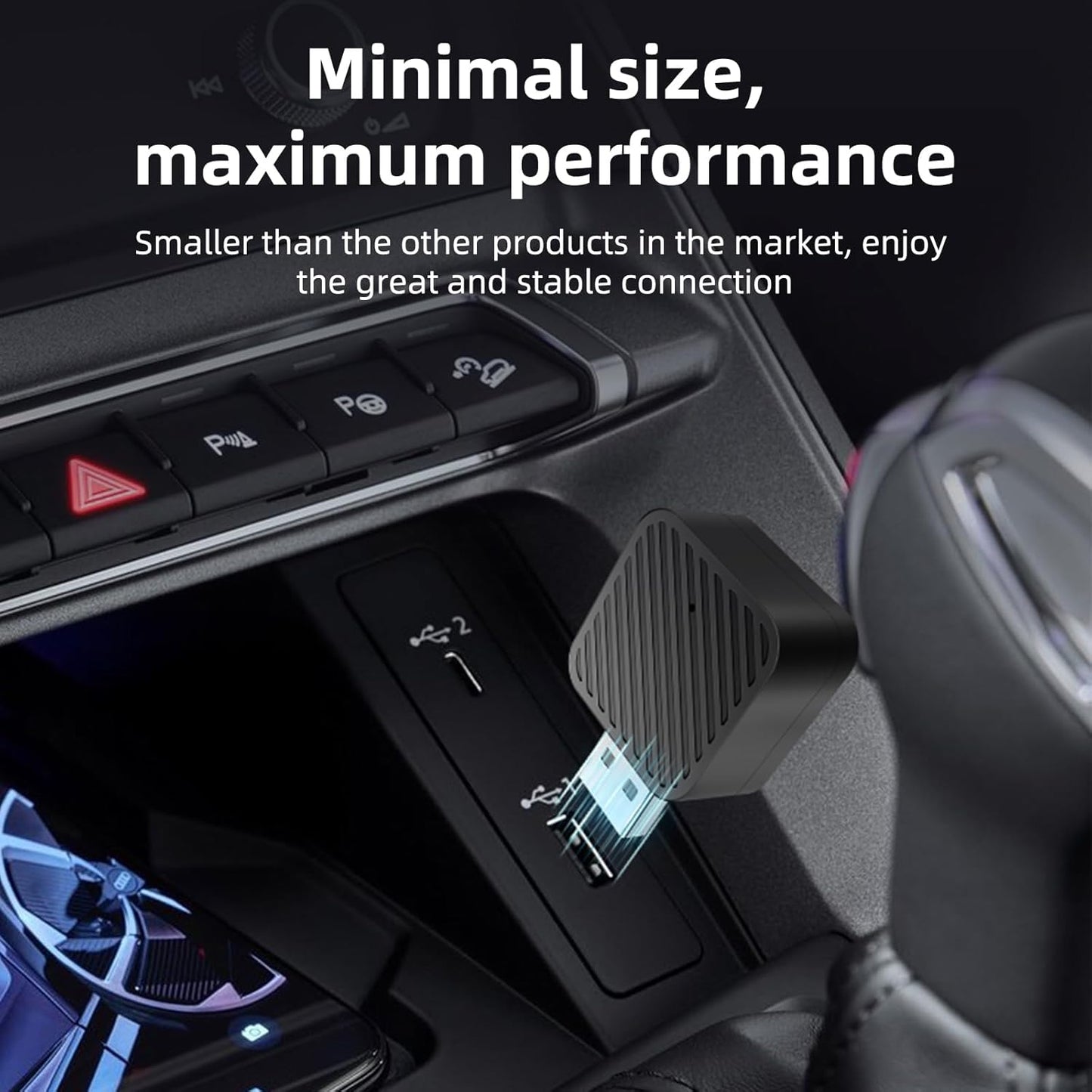 Mini Wireless CarPlay Adapter Android Auto Dongle for Cars - EZoneTronics