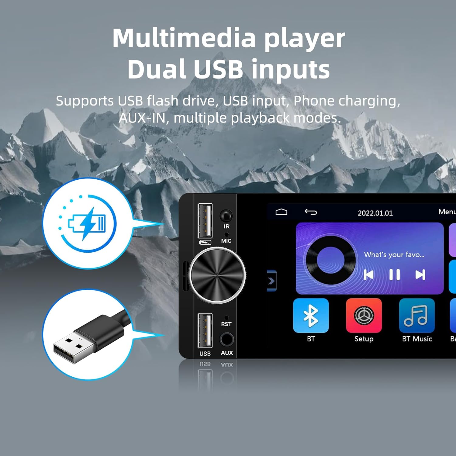 6.36 Inch Single Din Carplay Radio - EZoneTronics