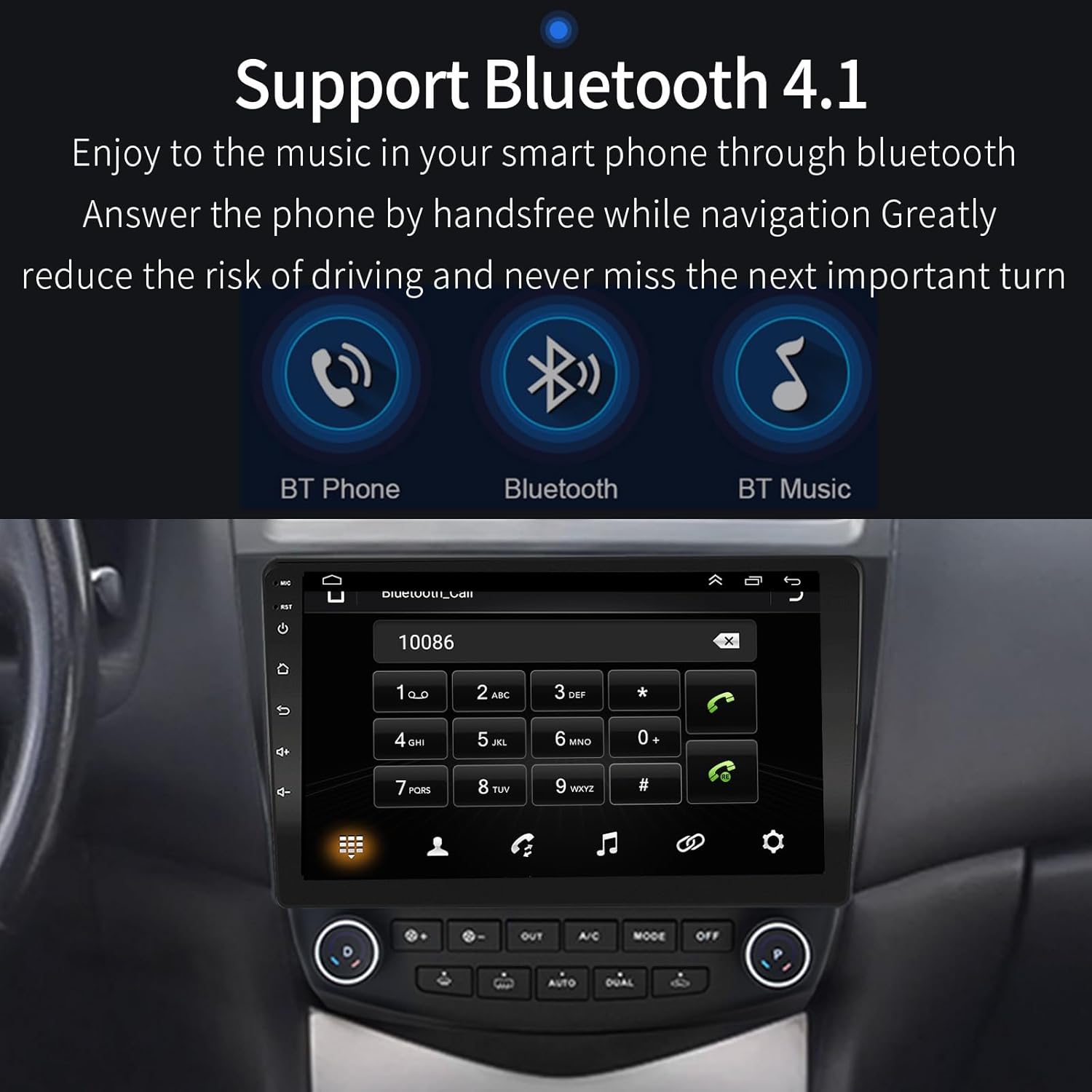 2003-07 Honda Accord Wireless Carplay Radio - EZoneTronics