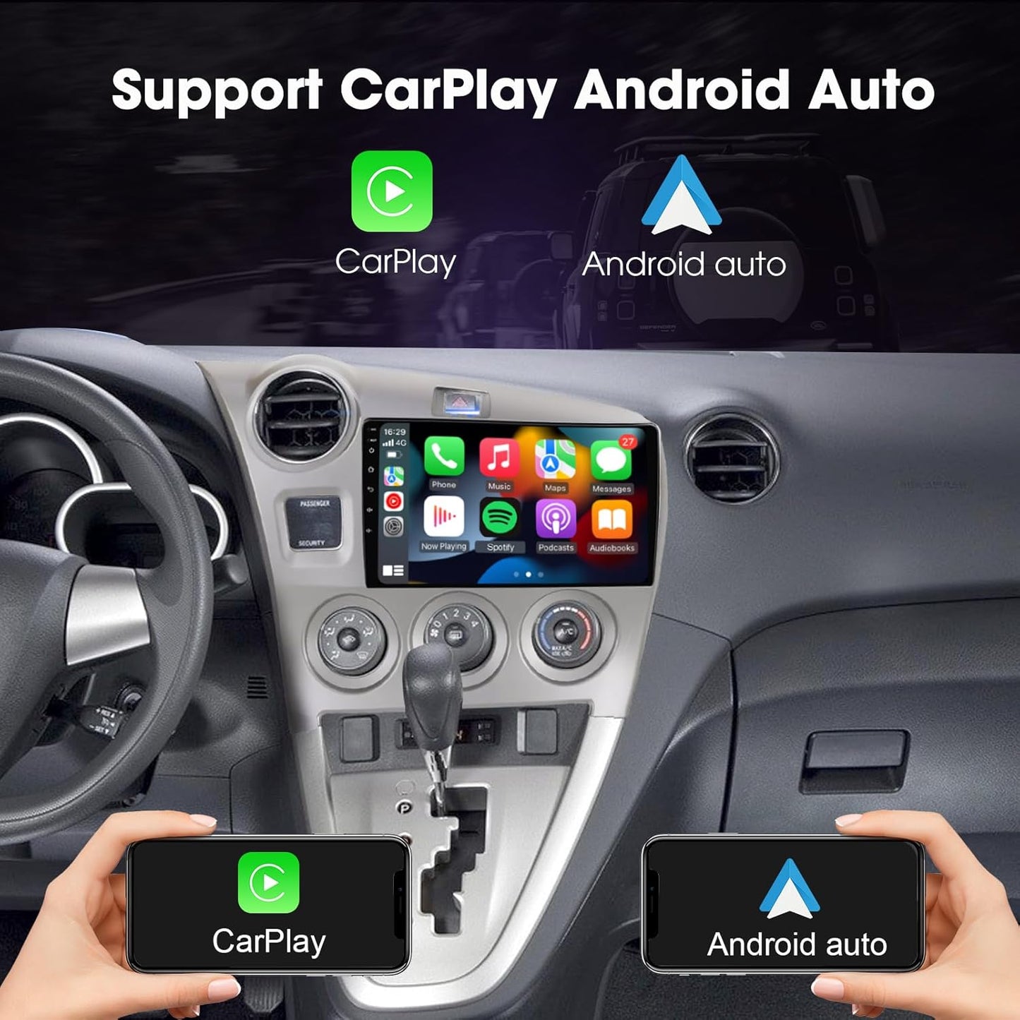 2009-2014 Toyota-Matrix Wireless Carplay Radio - EZoneTronics