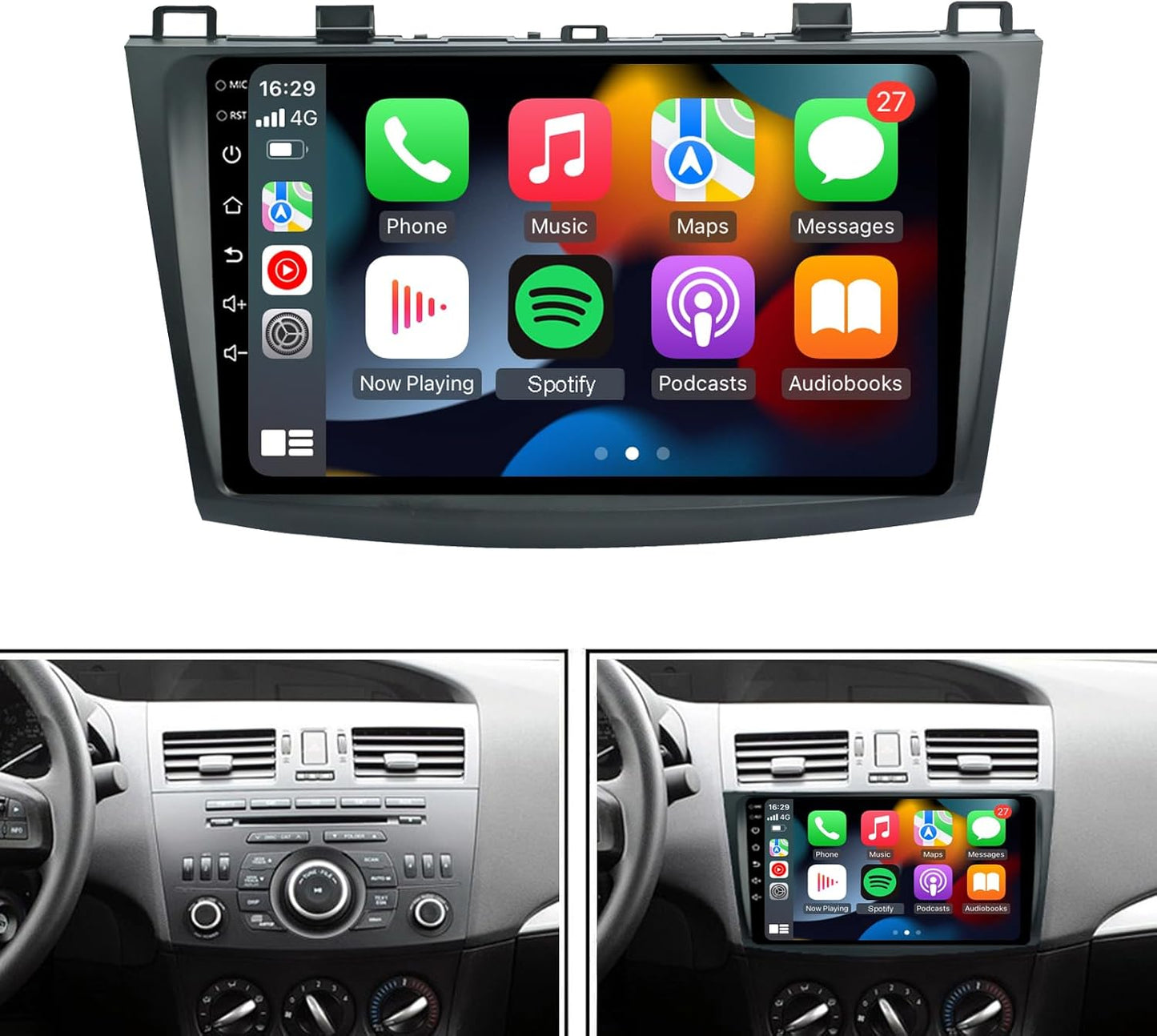 2010-2013 Mazda 3 Wireless Carplay Radio - EZoneTronics