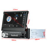 Android 9.0 single Din Car Stereo Navigation 7 inch Touch Screen GPS Car Radio with Bluetooth support AM FM RDS Wifi Hands Free