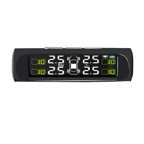 Universal Solar Power TPMS, Wireless Tire Pressure Monitor - Ezonetonics
